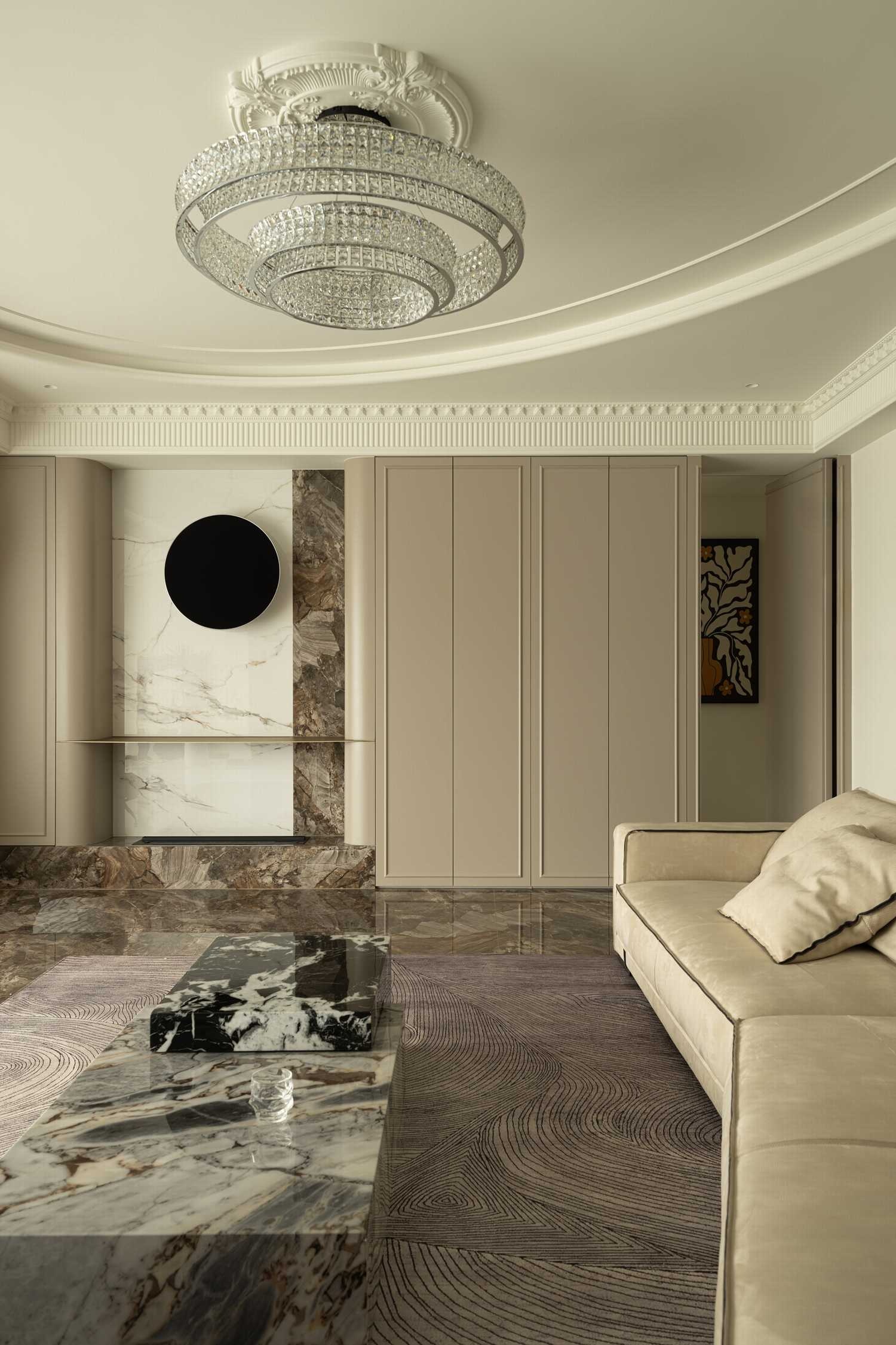 《栖羽》240㎡现代法式丨宏福樘设计-10