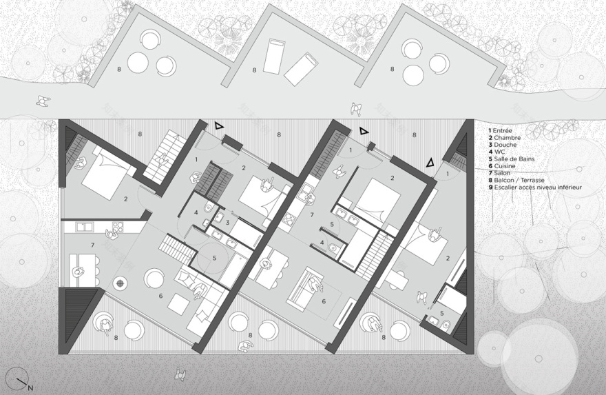 博若莱休闲住宿建筑(含民宿和SPA)项目丨法国丨GNF Dank Architectes-17