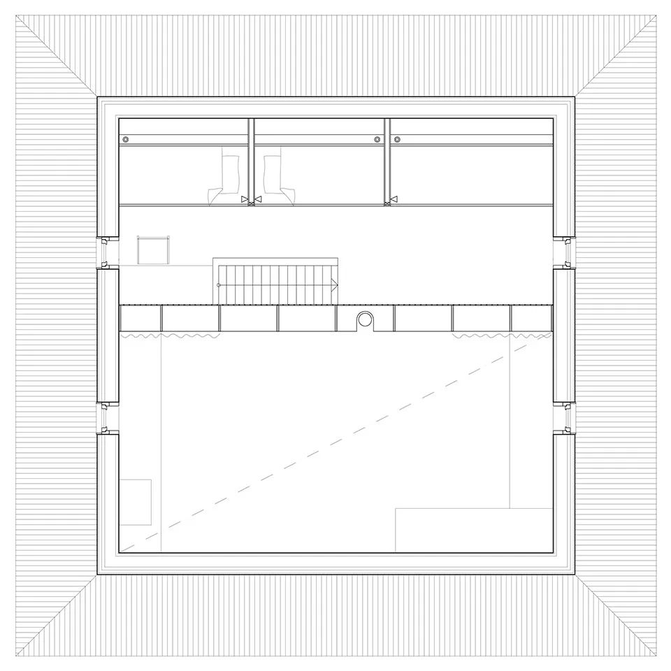 Hee住宅：7×7×7米的度假屋-78