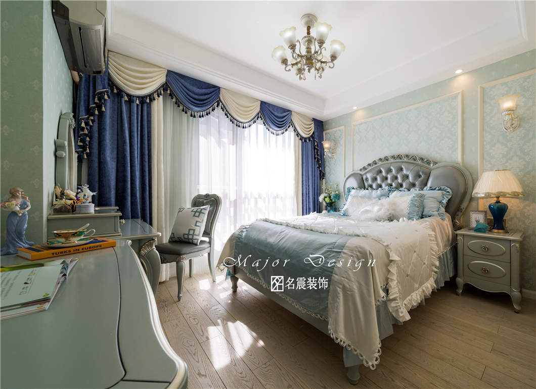 新洲花苑 130㎡美式混搭家居，自由浪漫的生活空间-22