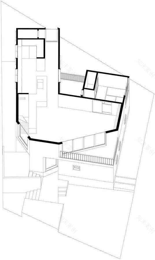 日本宝冢 Nomura24 别墅——白色木质结构与多边形空间之美-39