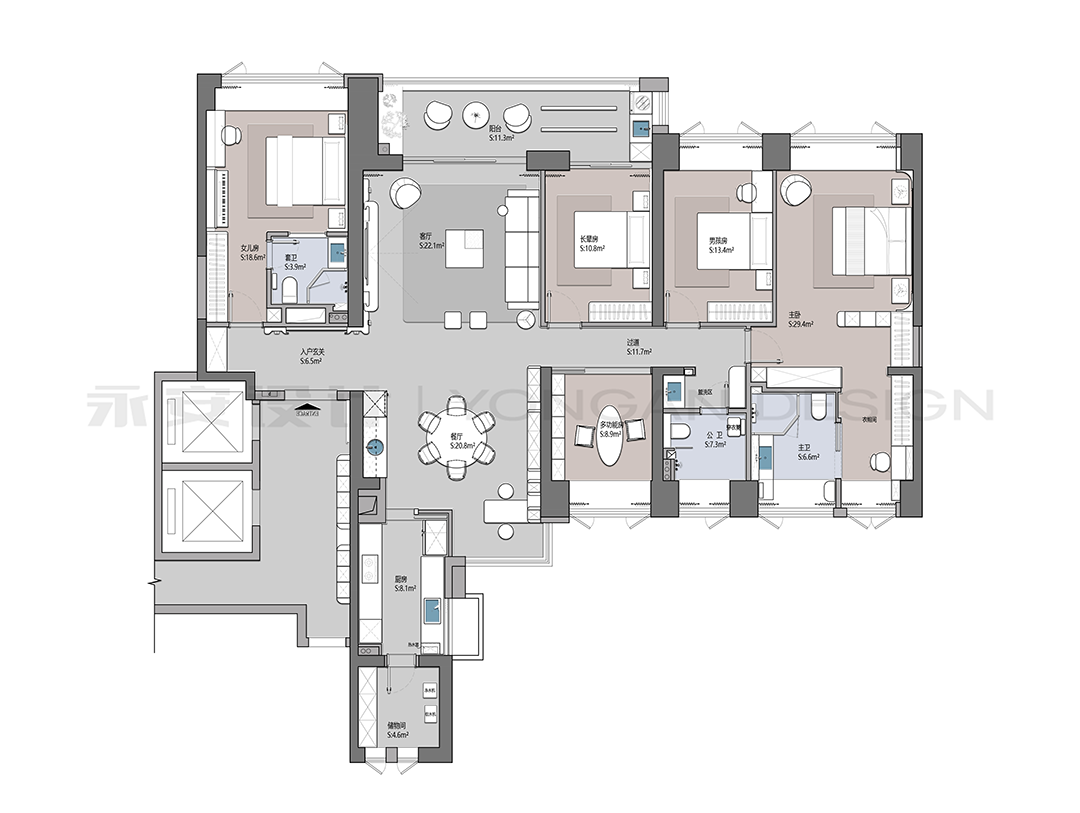 永安新作丨深铁懿府240㎡【山林意象·悠然雅居】-31