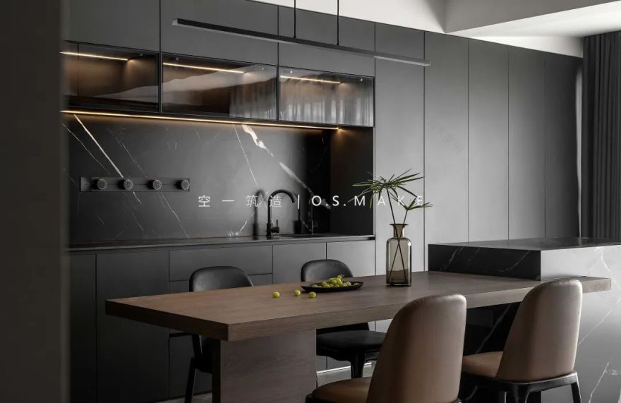 暗黑风独居空间 · 重庆融创壹号院的个性家居设计丨中国重庆丨空一筑造 | O.S.MAKE-30