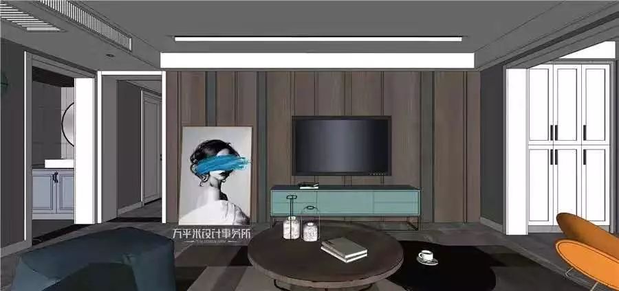 现代轻奢温馨家 | 方平米设计新作,小菠萝三口之家-118