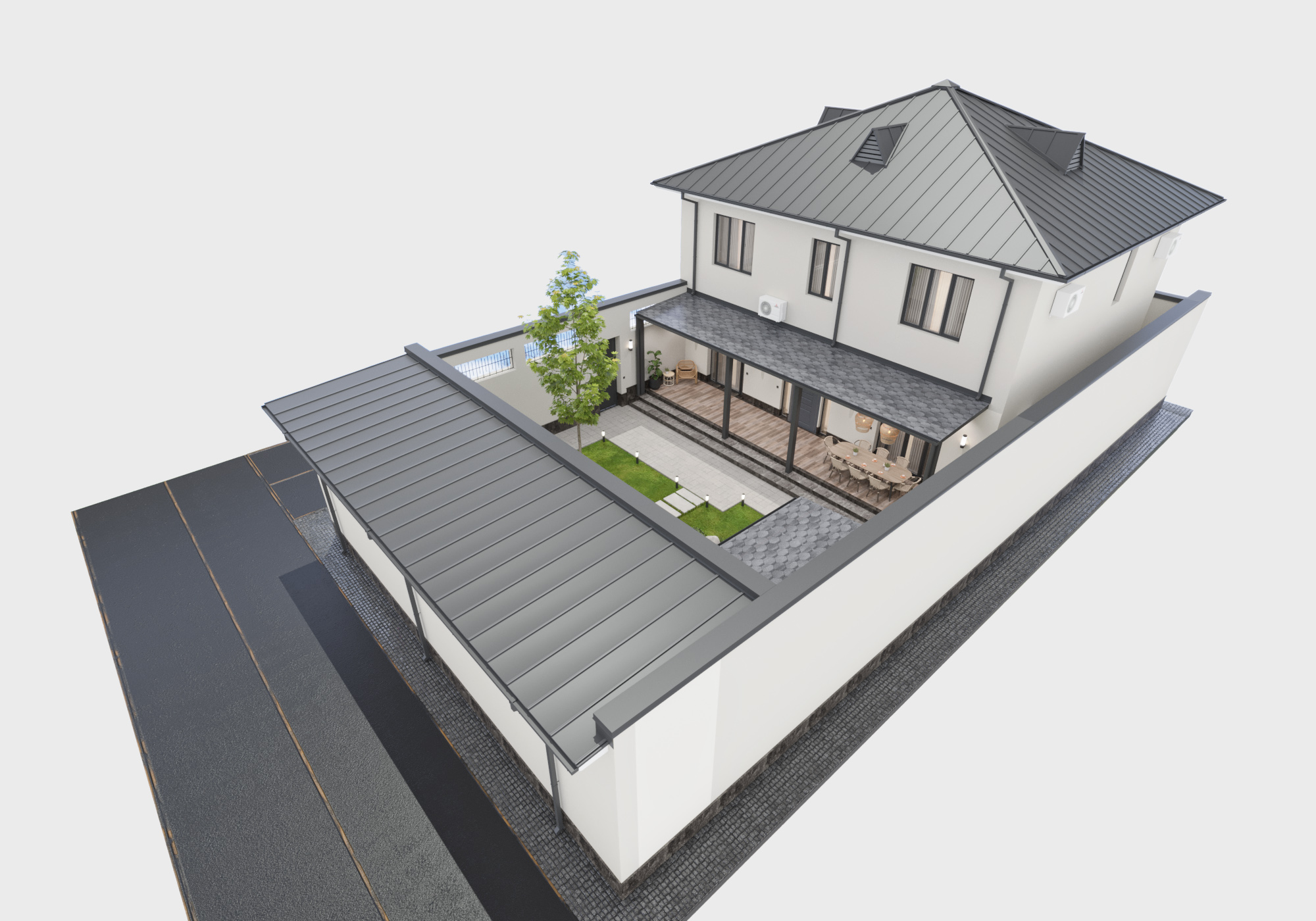 Дизайн фасада частного дома . Ташкент-20