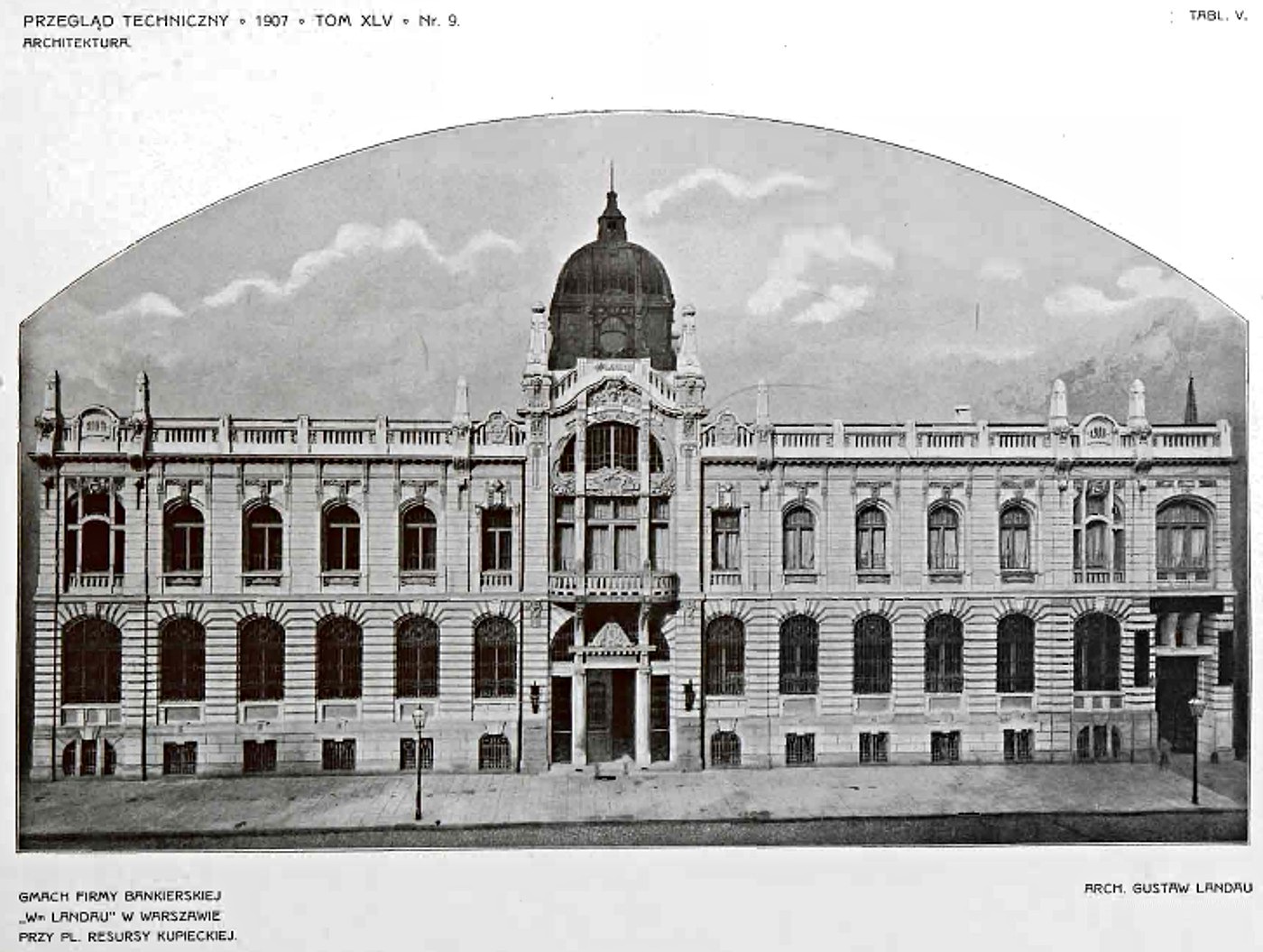 威尔海姆·兰道银行大楼丨波兰华沙丨斯坦尼斯瓦夫·格罗乔维奇,古斯塔夫·兰道  古滕特格-27