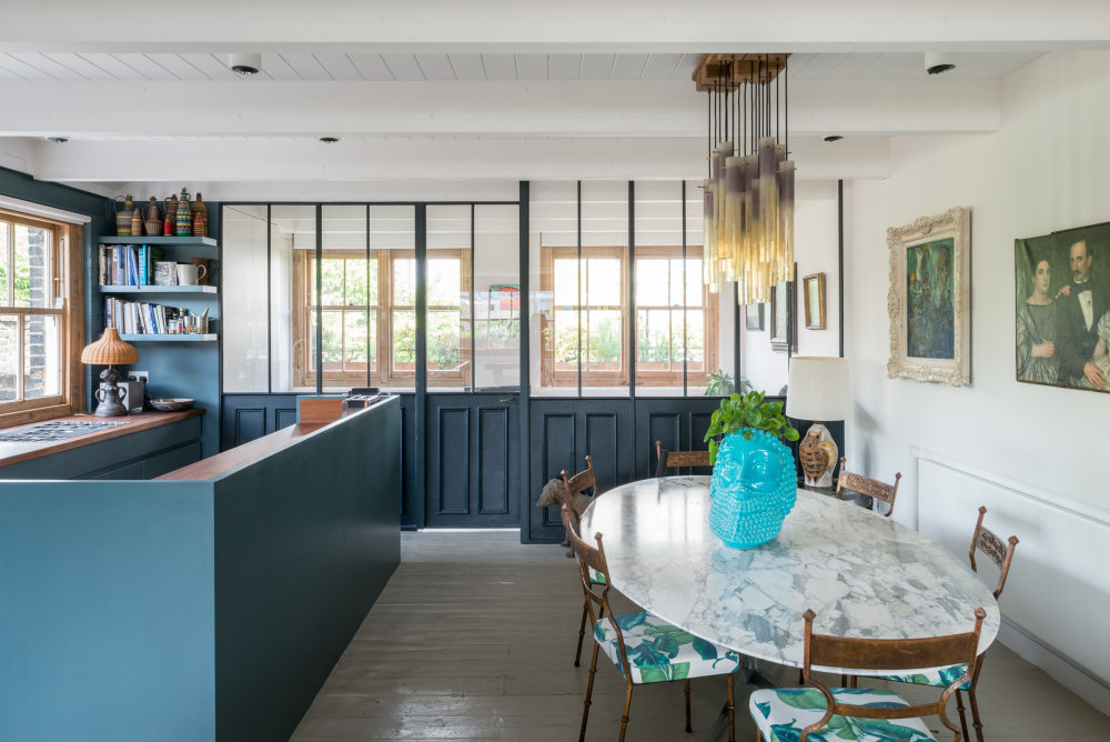 古董混搭的伦敦开放式住宅-21