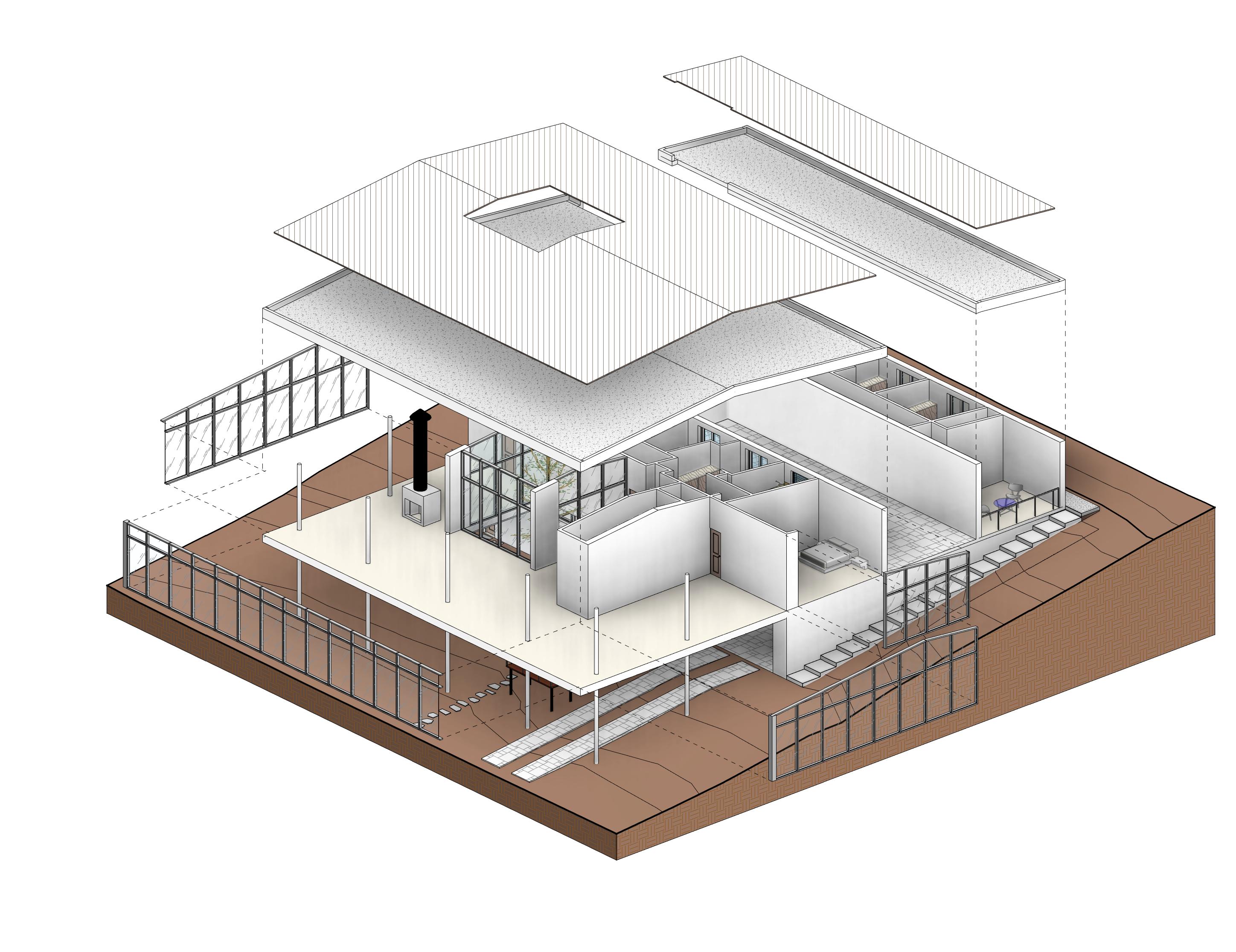 Casa Vidrio (Revit)-3