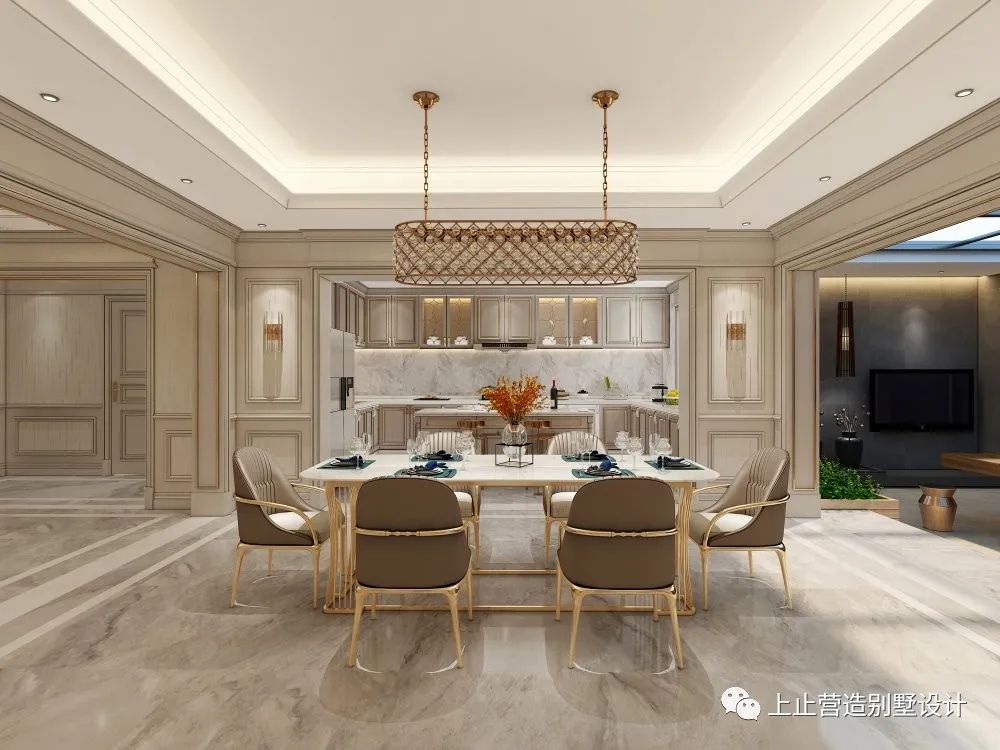 长春观澜湖别墅美式轻奢风设计，细腻质感诠释自在优雅-27