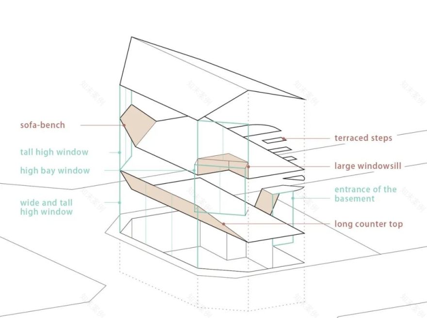 邻里互动的倾斜天花板公寓设计-24
