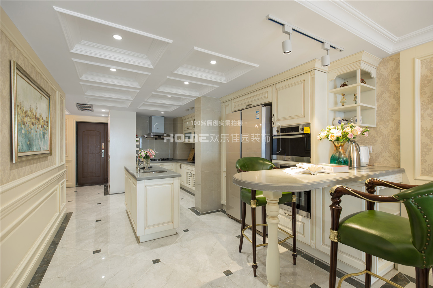 成都三利云锦 135 平米新古典之家 | 精致大气,开放式厨房设计亮点突出-40