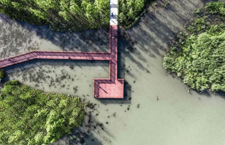 扬州三湾生态中心 | 古运河畔的绿色人文景区-40