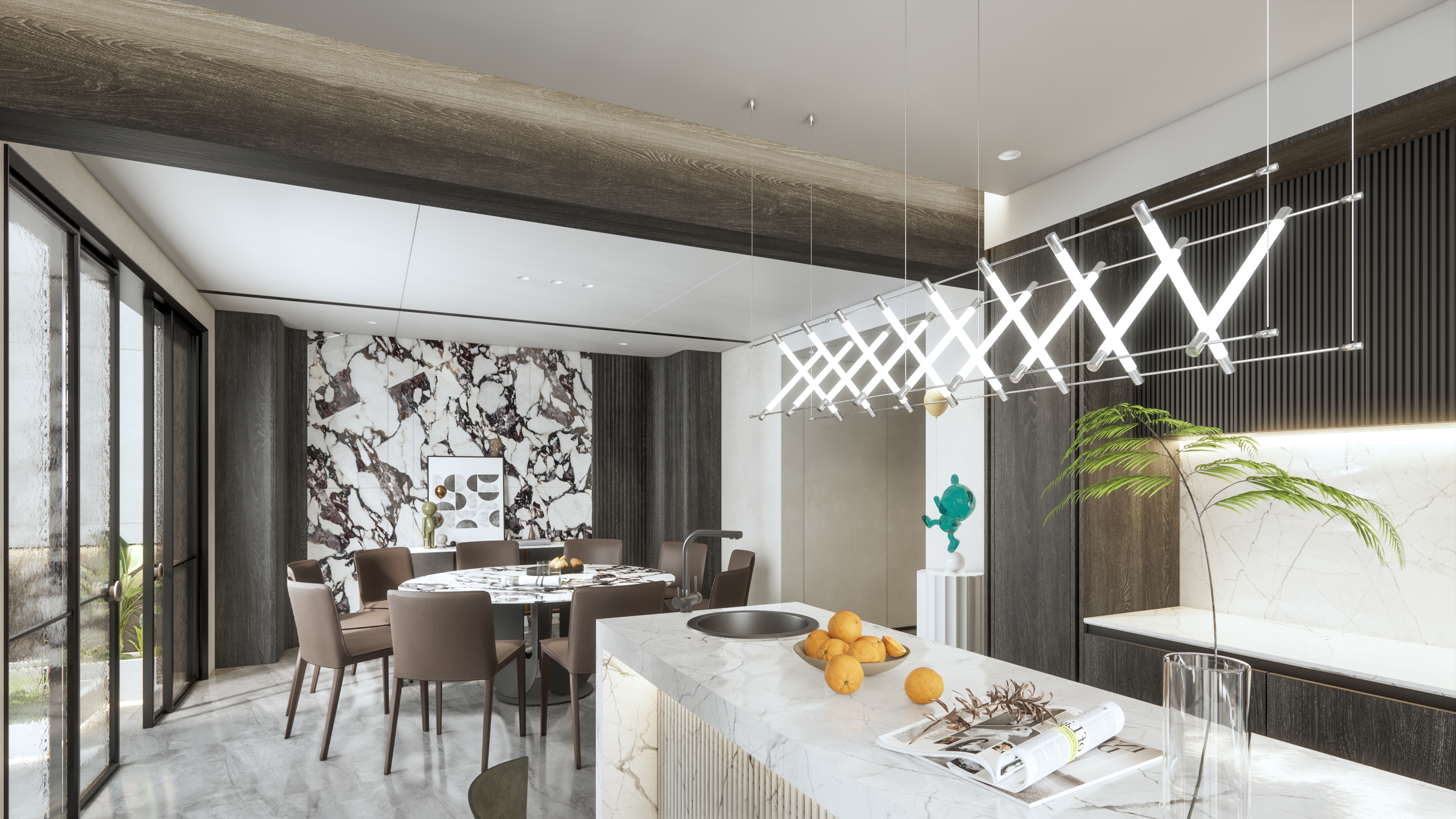 现代别墅丨木璞空间装饰-11