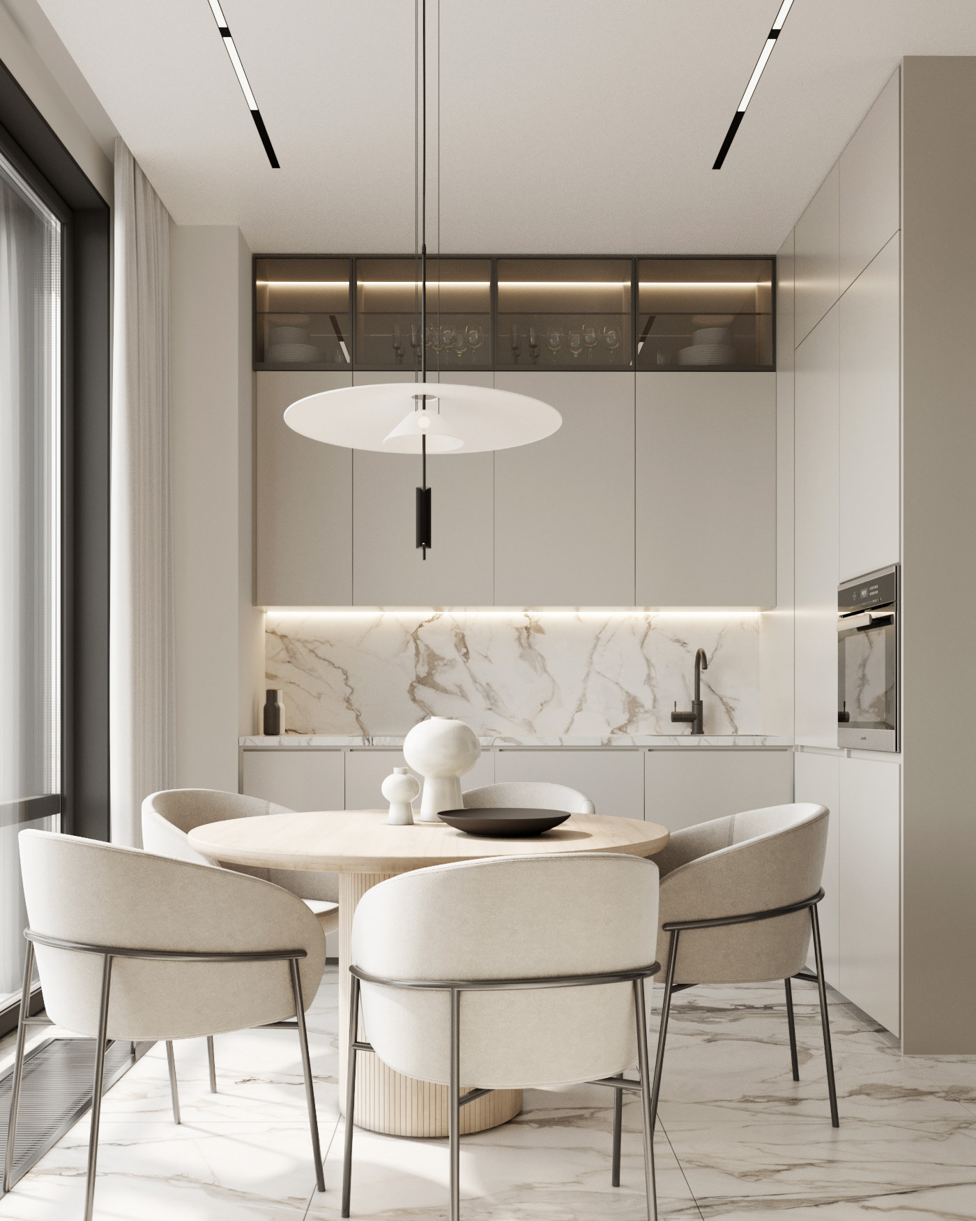 95㎡高级灰色系公寓设计 很舒适！-6