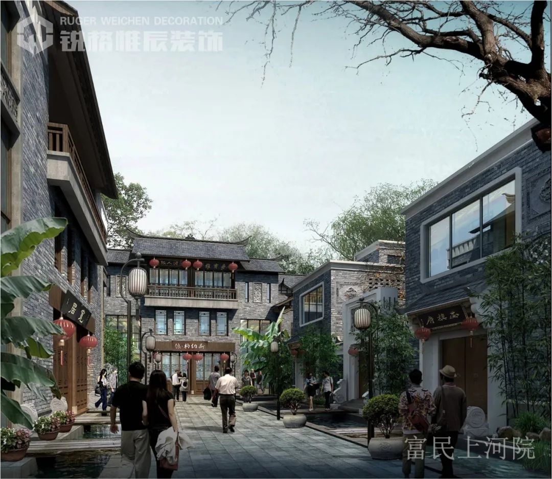昆明“最美后花园”富民上河院中式合院设计-25