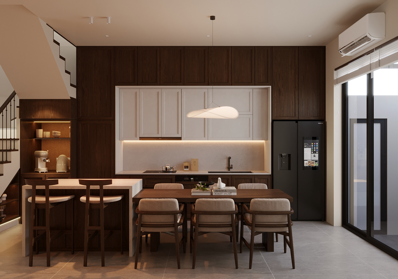 The Warm Balance – Modern Living Space-9