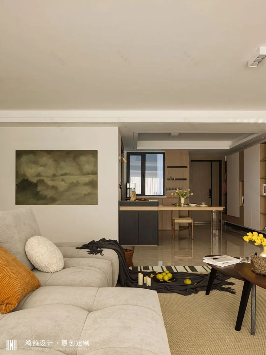 140㎡精装改造|人文原木风,改善型住宅省钱又省力-5