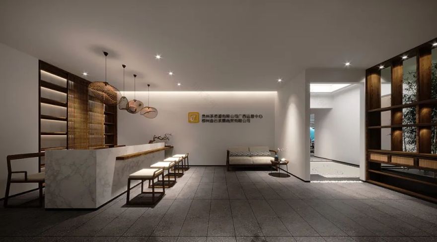 贵州茶文化办公室——马可波罗瓷砖打造的茶香空间-9