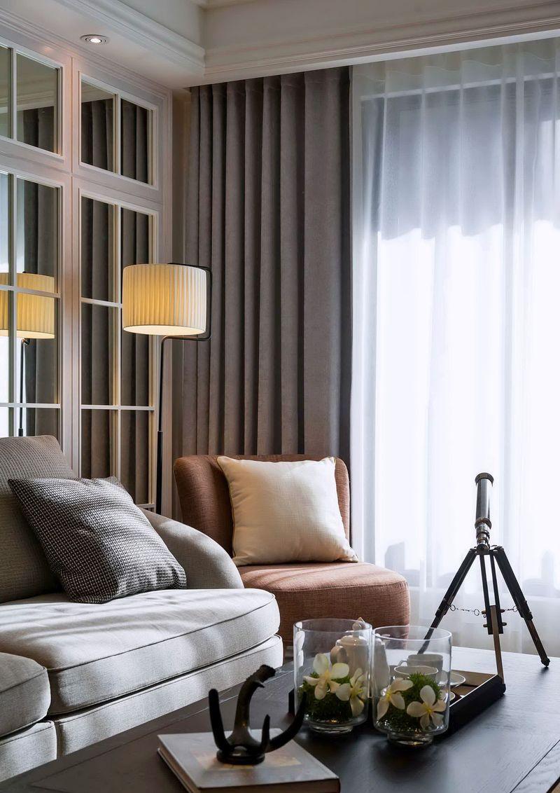 美式风格新成屋设计，订制家具与大理石材的完美融合-14