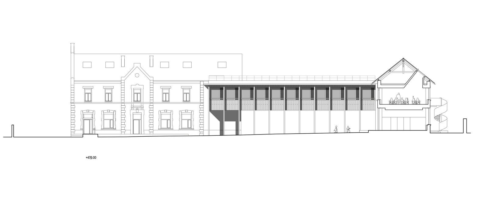法国 Le Grand Lemps 小学的木质桥梁建筑-25