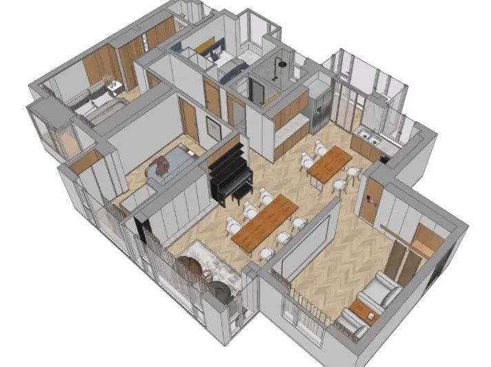 自然原木极简设计,打造温馨舒适之家丨中国长沙丨周笙笙建筑装饰设计-10