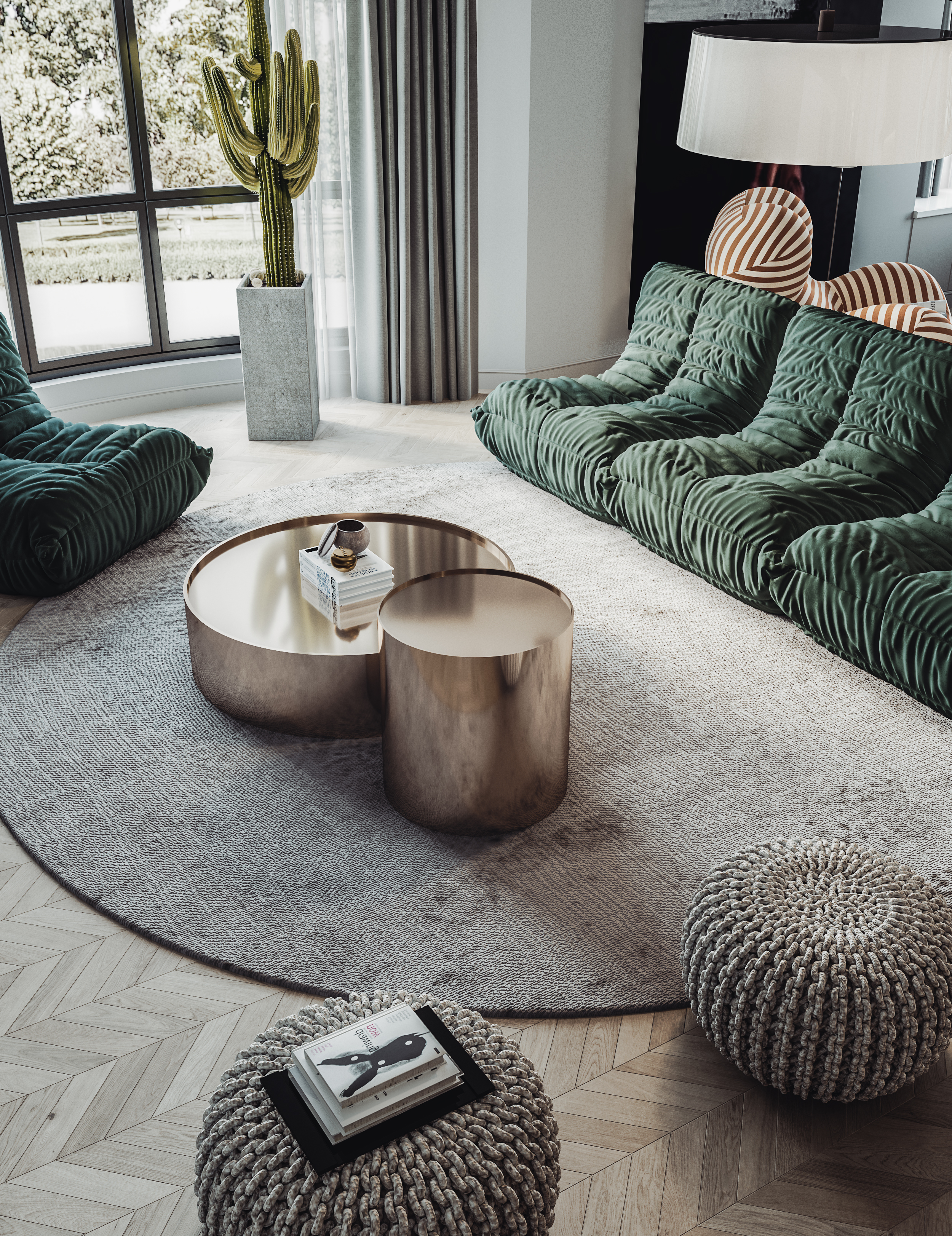 绿灰家居，演绎时尚简约-1