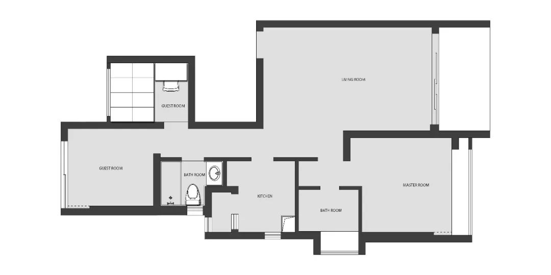 成都 72㎡度假风住宅 | 原木元素与低饱和度色彩的完美结合-1
