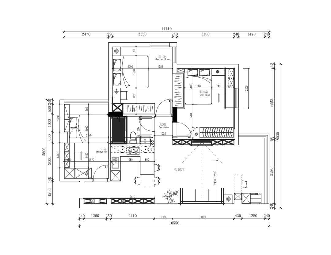 广州信诚北街 88㎡现代风家居设计丨中国广州丨KUN SHANG DESIGN-38