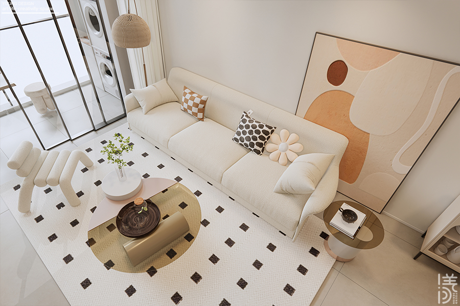 奶油风独居设计丨深圳漾空间设计有限公司-18