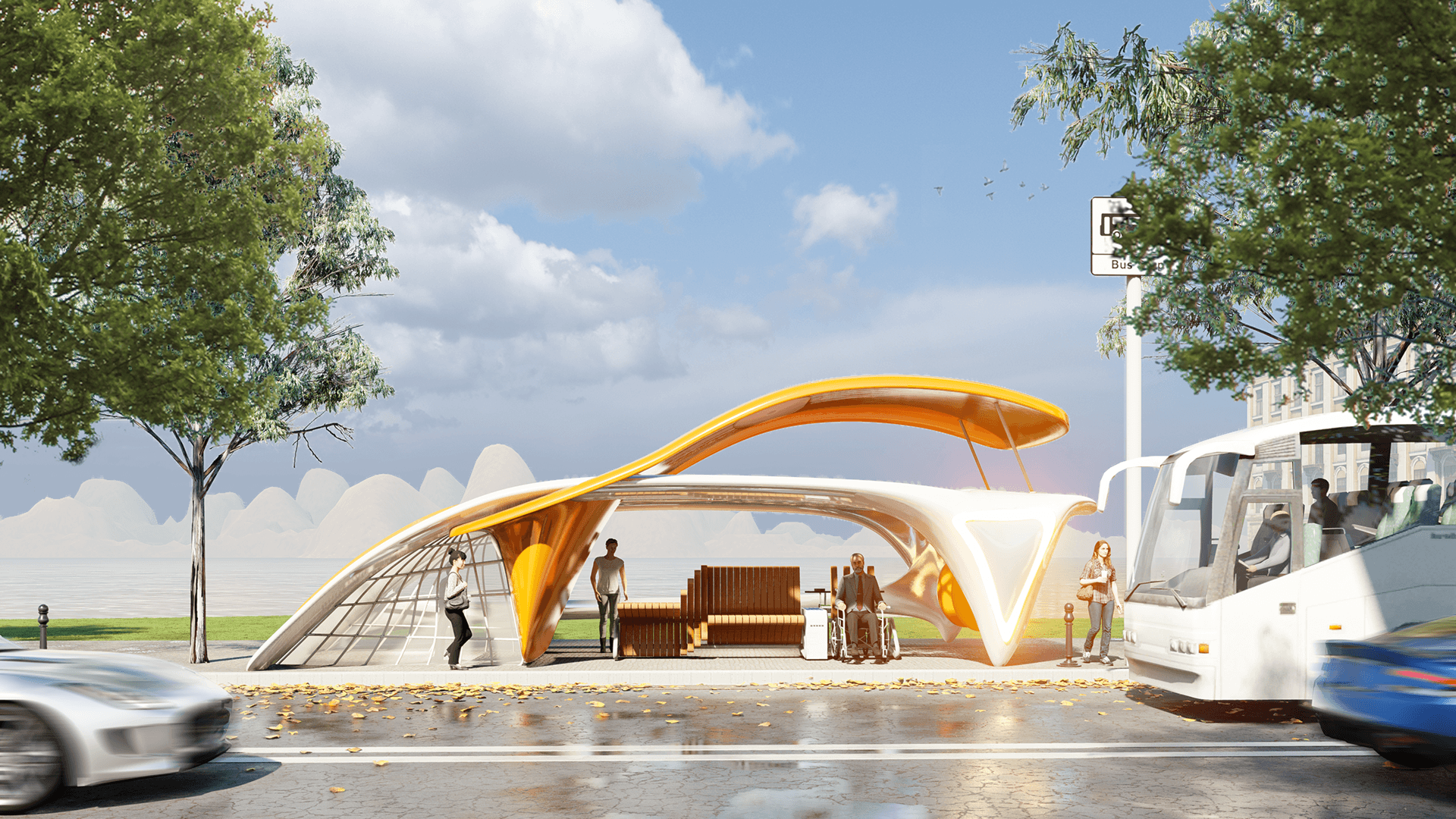 智能公交站台设计-18