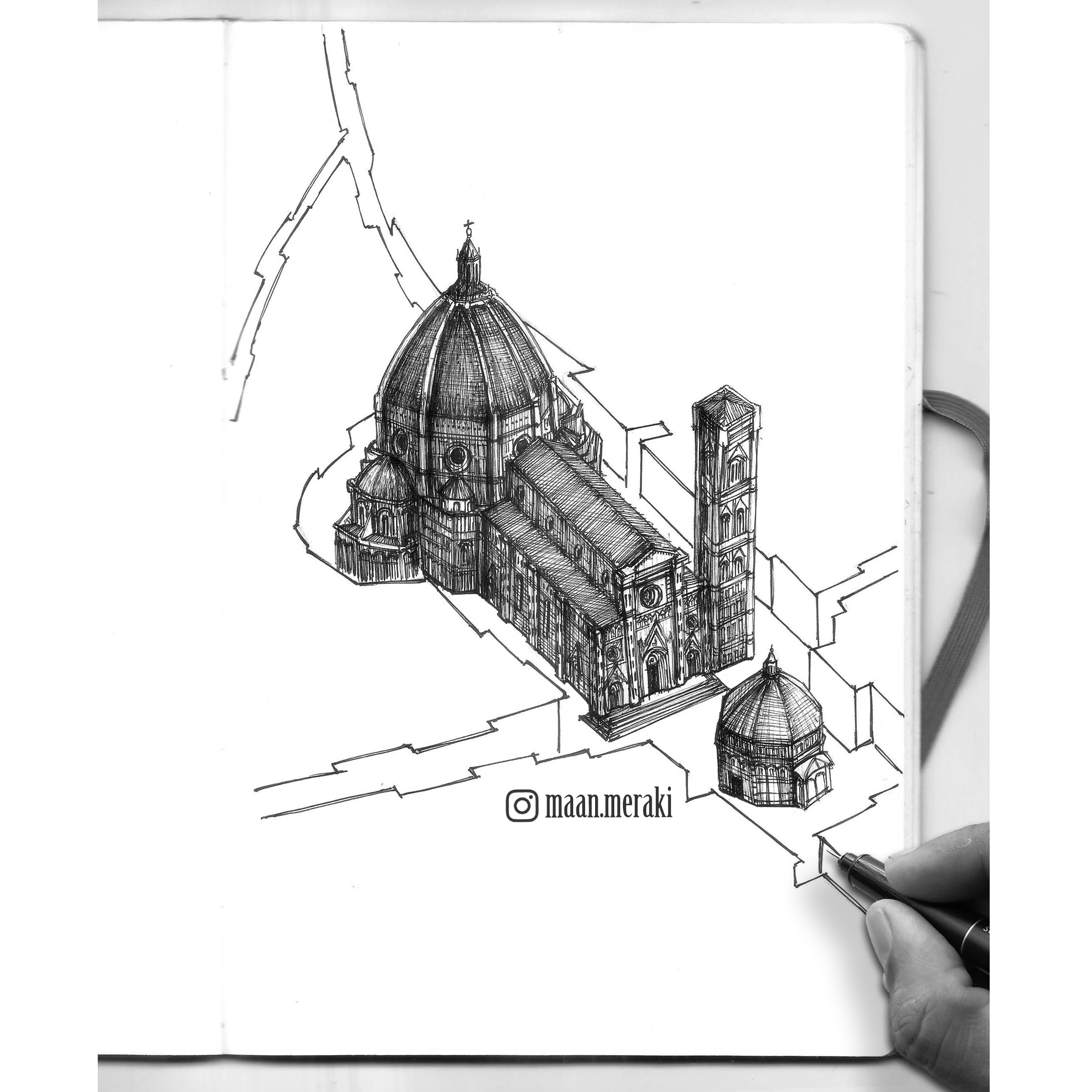Pen and Ink Architecture Sketches-5