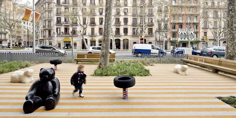 巴塞罗那 PASSEIG DE SANT JOAN 街道绿色改造-40