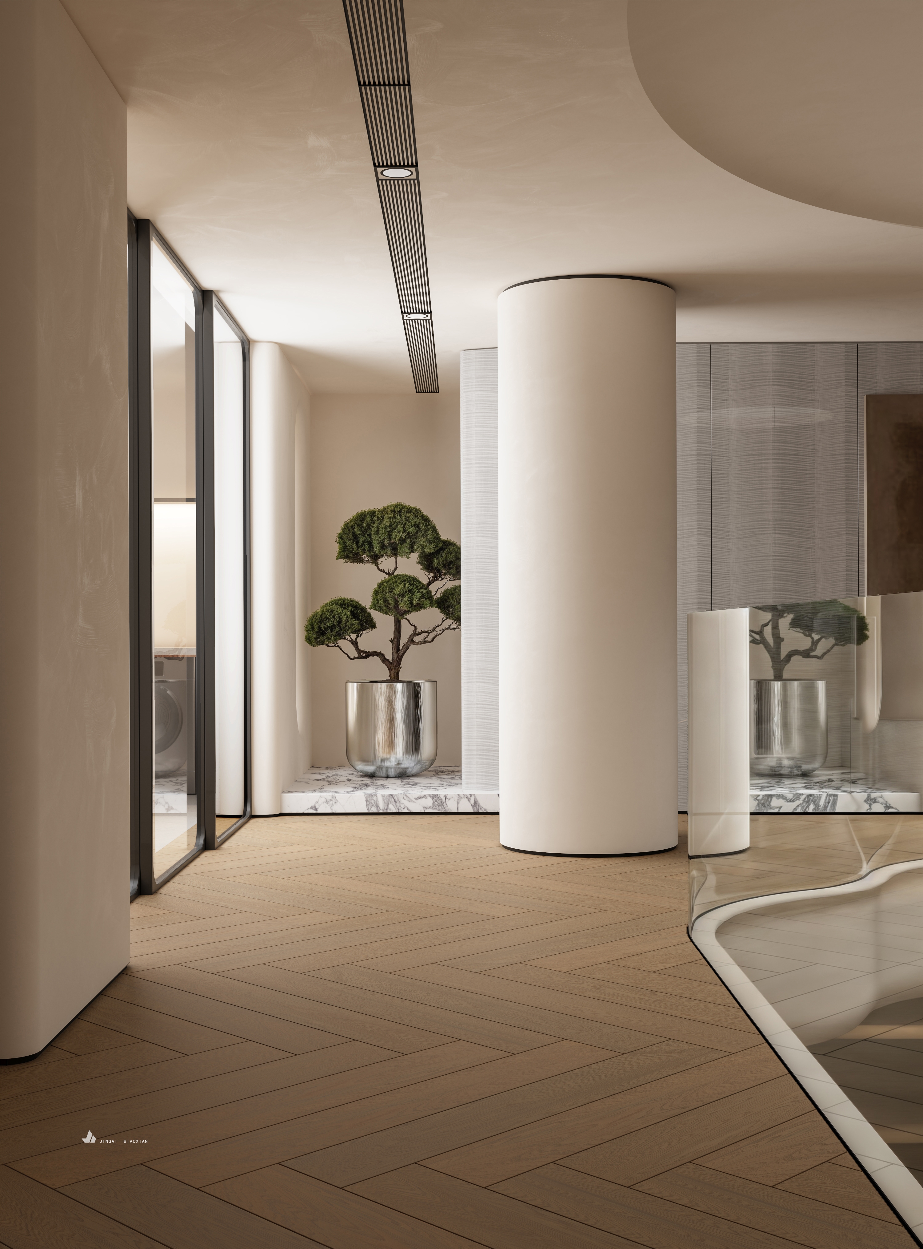 现代轻奢挑空别墅-6