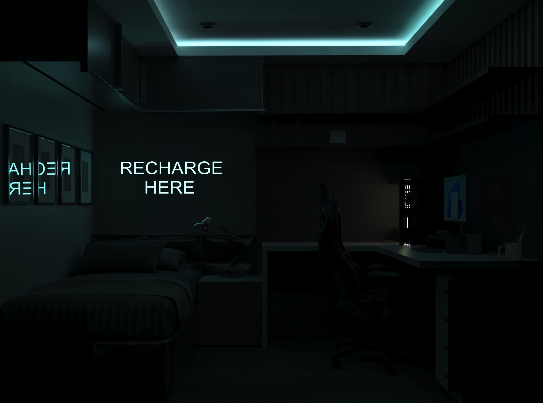 Genç Yatak Odası Tasarımı/ Teen Bedroom Design-8