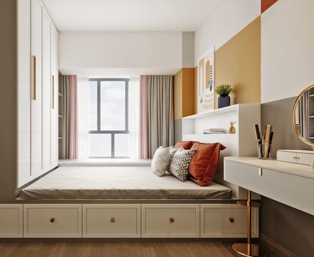 北欧现代风家居,精致收纳与色彩碰撞的完美融合-19