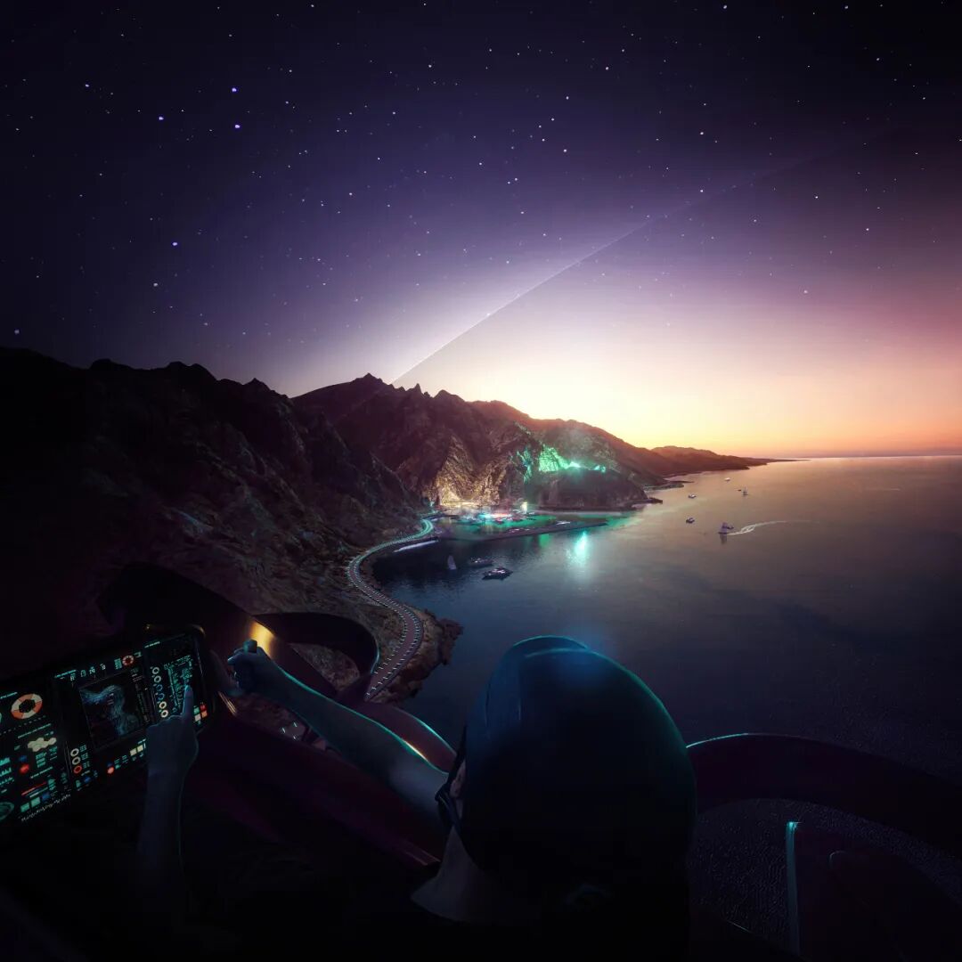 土豪沙特又出神作？450米高山里凿了个“倒立大楼”，进门先坐船钻山洞！网友：先等TheLine建成再说吧……-84