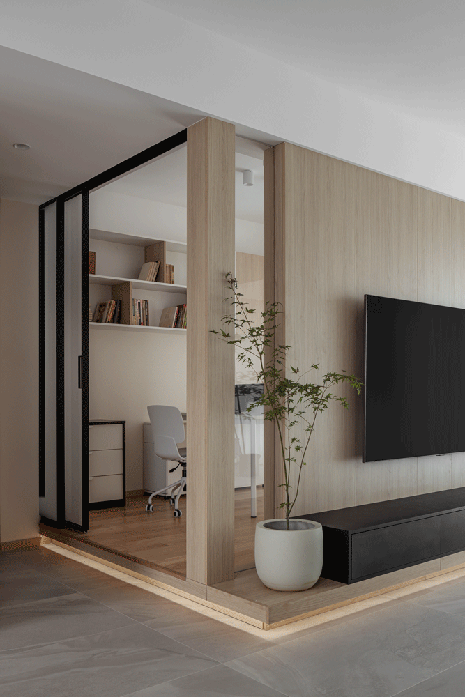 140㎡现代简约风住宅设计丨中国成都丨成都宏福樘设计-11