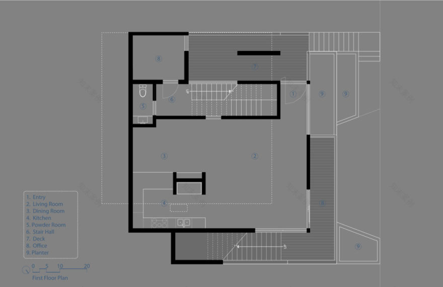 加州洛杉矶现代住宅,光与舒适的完美融合-67
