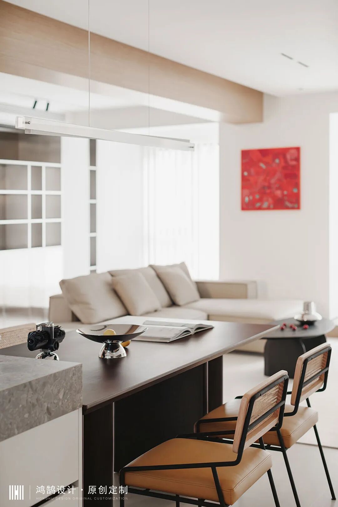 160㎡轻盈体量化空间，穿插设计手法，极致的简约-26