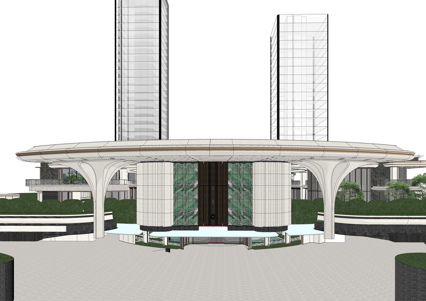 成都建发海耀示范区景观SU模型-6