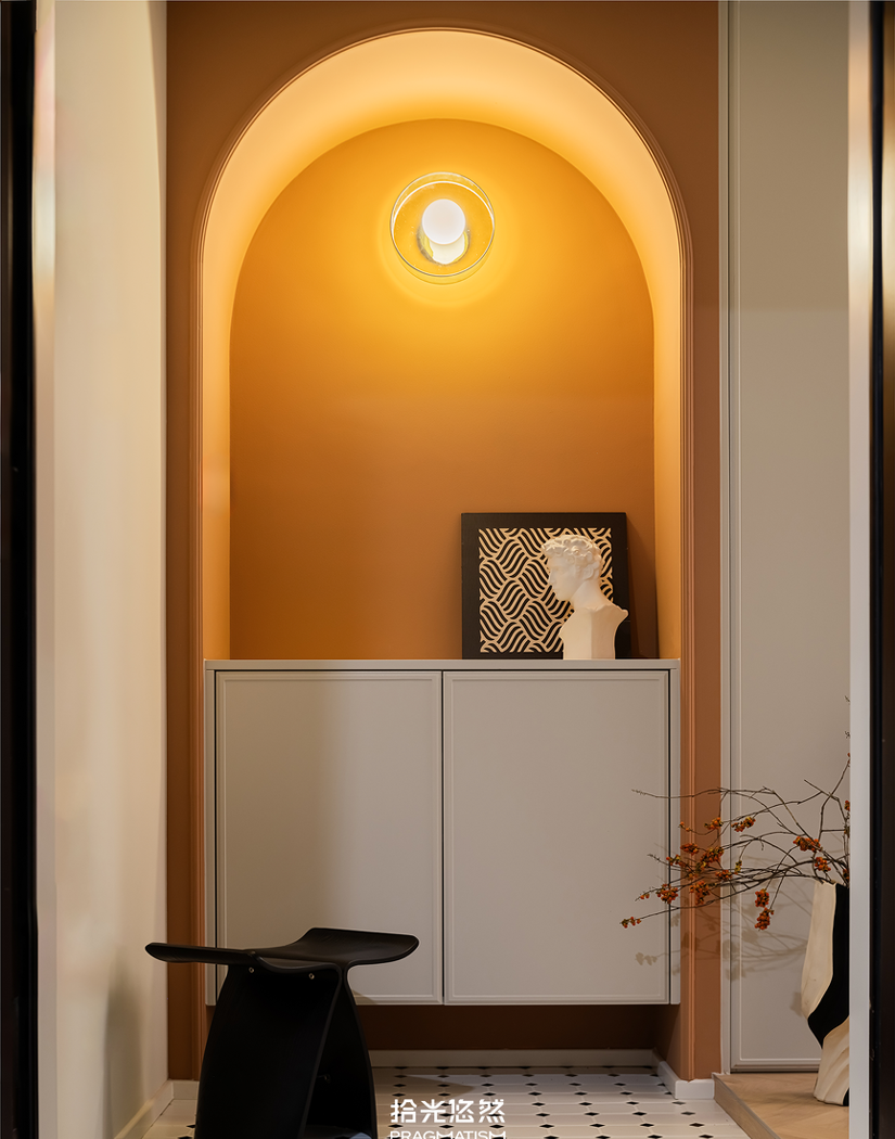 奶油风一人居设计-2