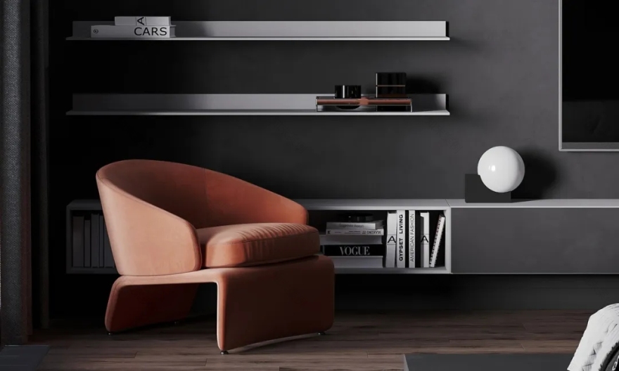 现代木质风的居住空间-32