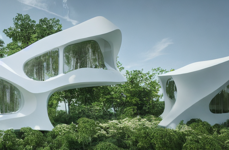 有机生命,建筑概念丨stablediffusion-7