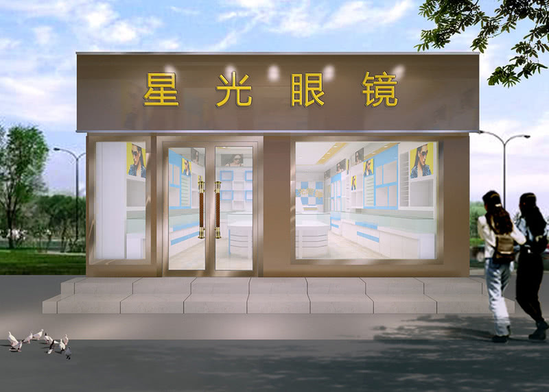 眼镜店室内设计案例效果图-16