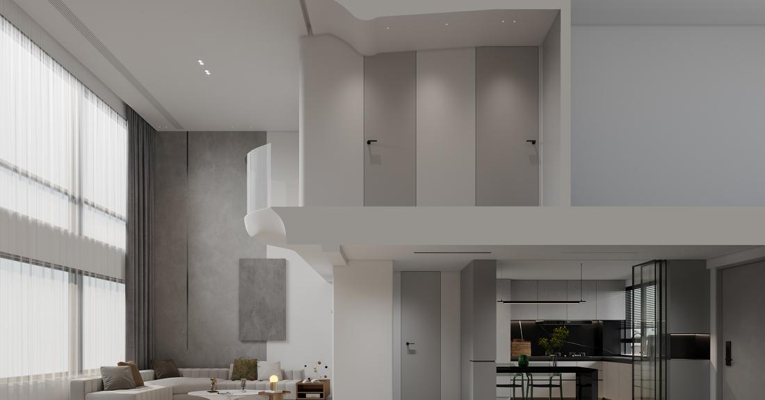 设计师施元海丨别墅丨TEAM-CSID-灰白印象【精要主义】-4