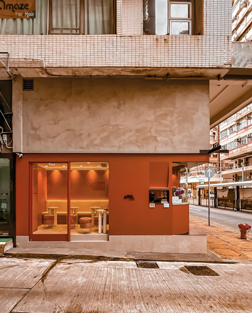 焦糖红色咖啡店Sai Ying Pun，香港 - 咖啡店 - 餐厅LOGO-VI空间设计-全球餐饮研究所-1