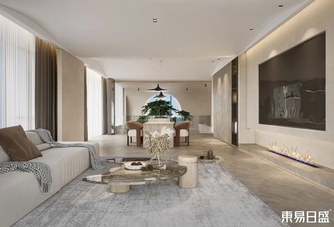 210㎡跃层装修，毫不「网红」的侘寂风-26