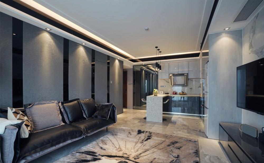 广州 180m²黑白灰原木色简约风格定制案例解读-22