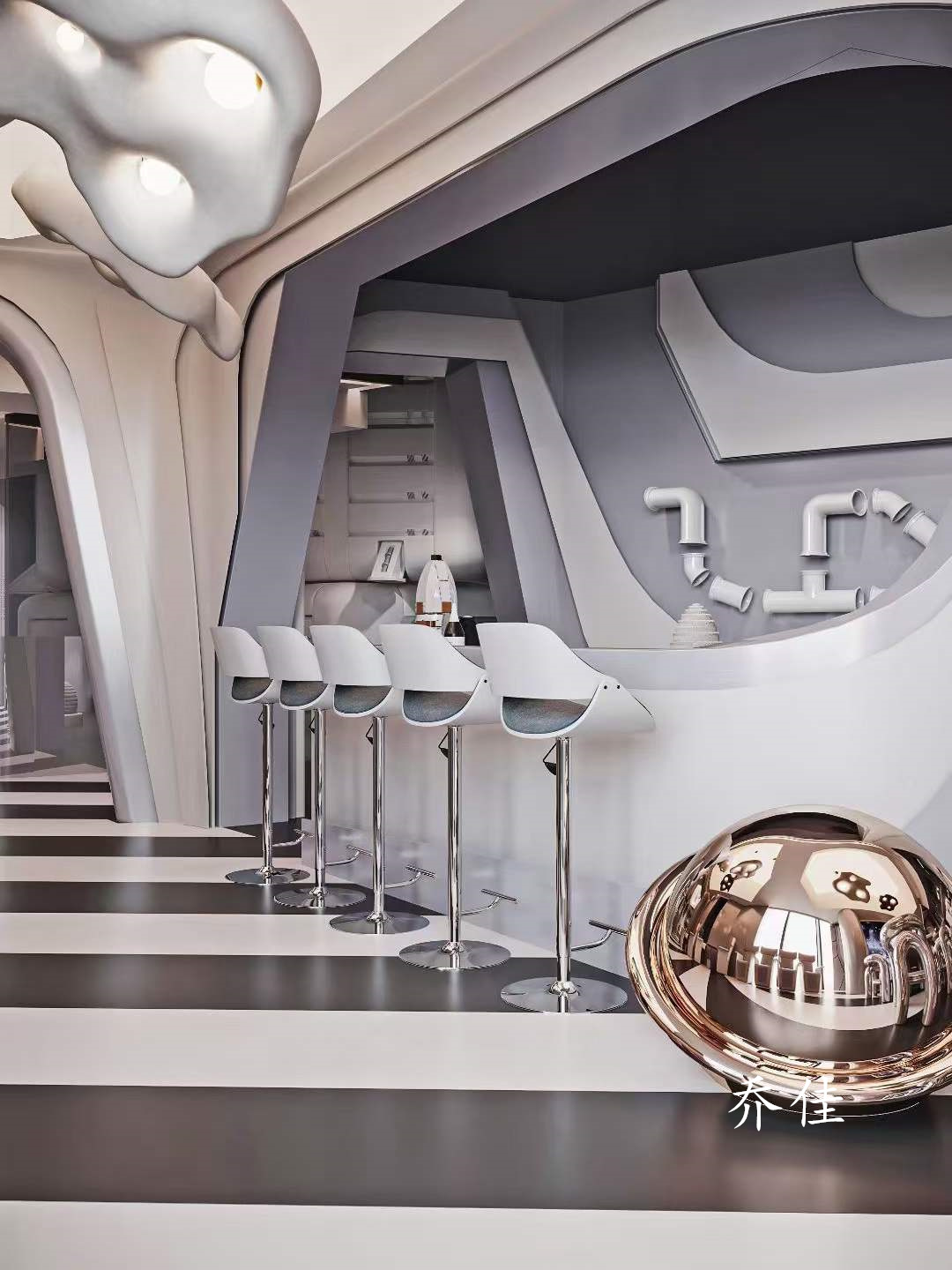 高科技游乐园高大上的感觉 ​#科技游乐场#工装设计-7