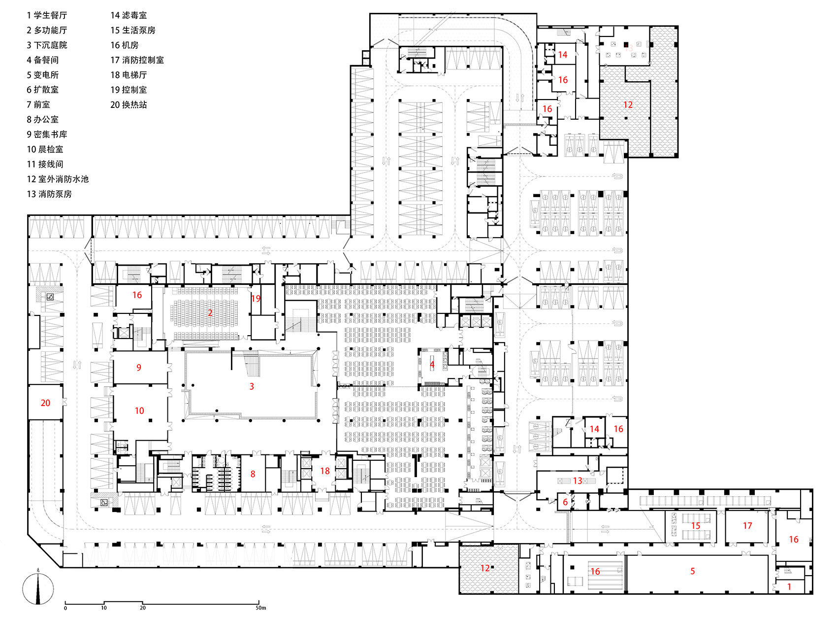 西安高新第一中学（高中部）改扩建丨中国西安丨中国建筑西北设计研究院-146